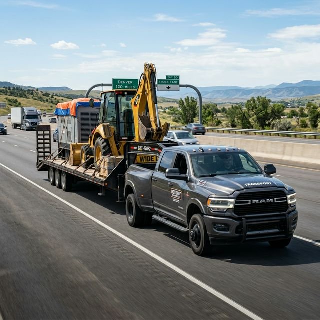 Hotshot truck and trailer